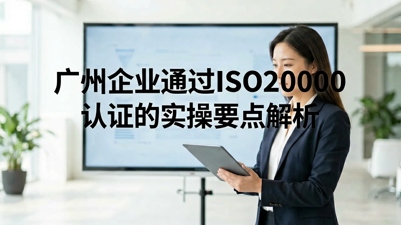 广州企业通过ISO20000认证的实操要点解析